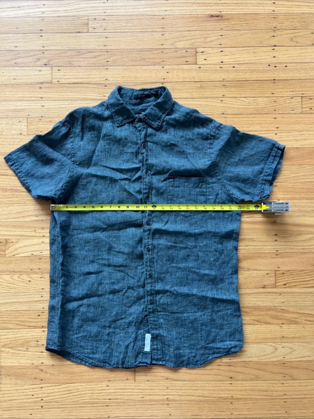 Rodd And Gunn Italian Linen Gray Button Shirt Men’s XL